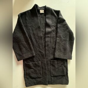 Wilfred Charcoal Open Front Cardigan